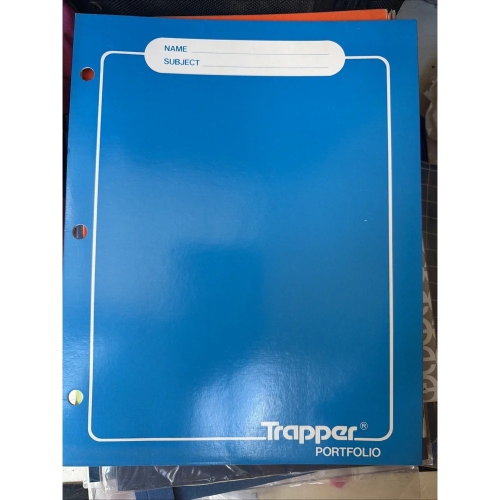 (2) Vintage 1980s Mead Trapper Keeper Portfolio Red Folders - New Old Stock